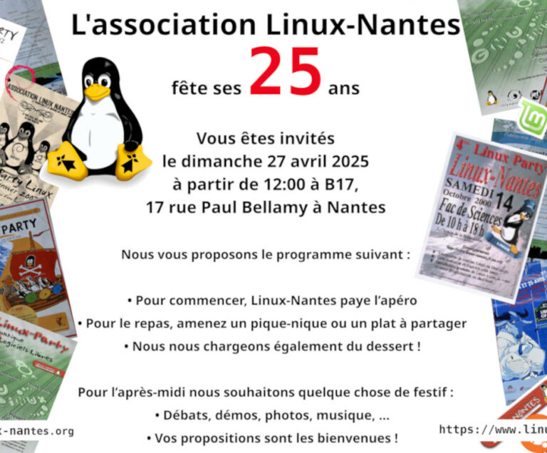 Anniversaire des 25 ans - Carton d'invitation Anniversaire des 25 ans - Carton d'invitation (CC-BY-NC-SA)