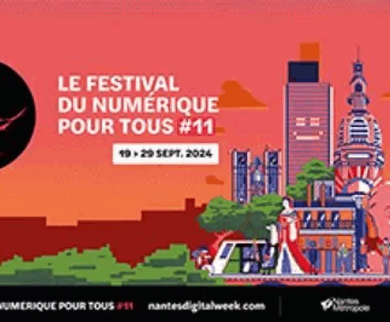 Affiche Nantes Digital Week Septembre 2024 Affiche Nantes Digital Week Septembre 2024